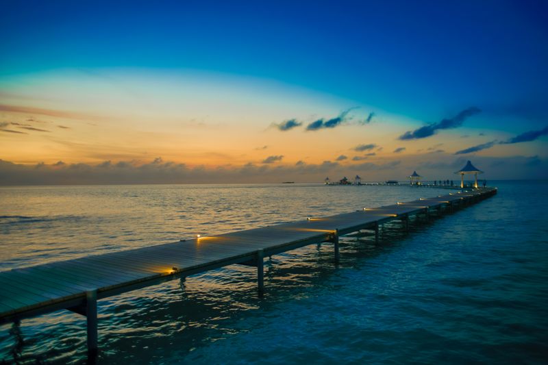 Jetty at sunset