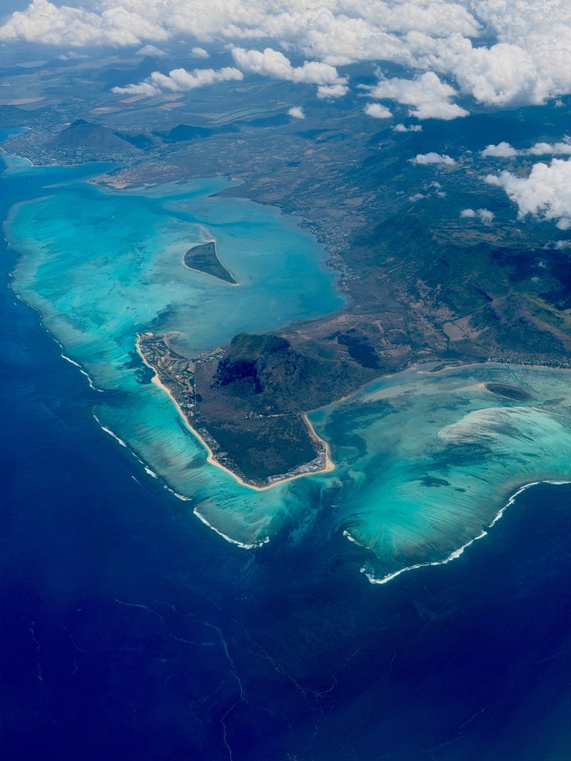 Le Morne peninsula from above